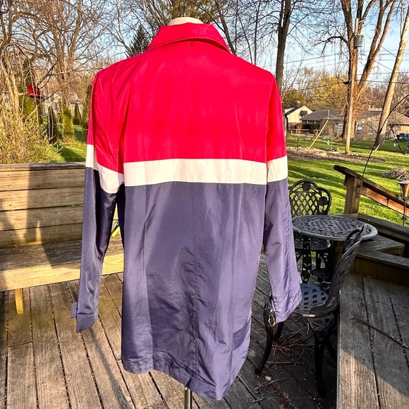 Koret Red White & Blue Color-Block 7-Pocket
Travel Rain/Wind Jacket Sz. M - Picture 12 of 16